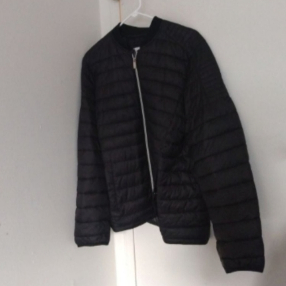 Calvin Klein Mens Bomber Puffer Full Zip Jacket Sz M